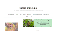 Desktop Screenshot of exoticgardening.com