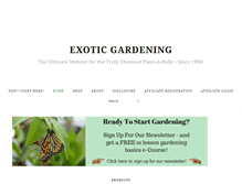 Tablet Screenshot of exoticgardening.com